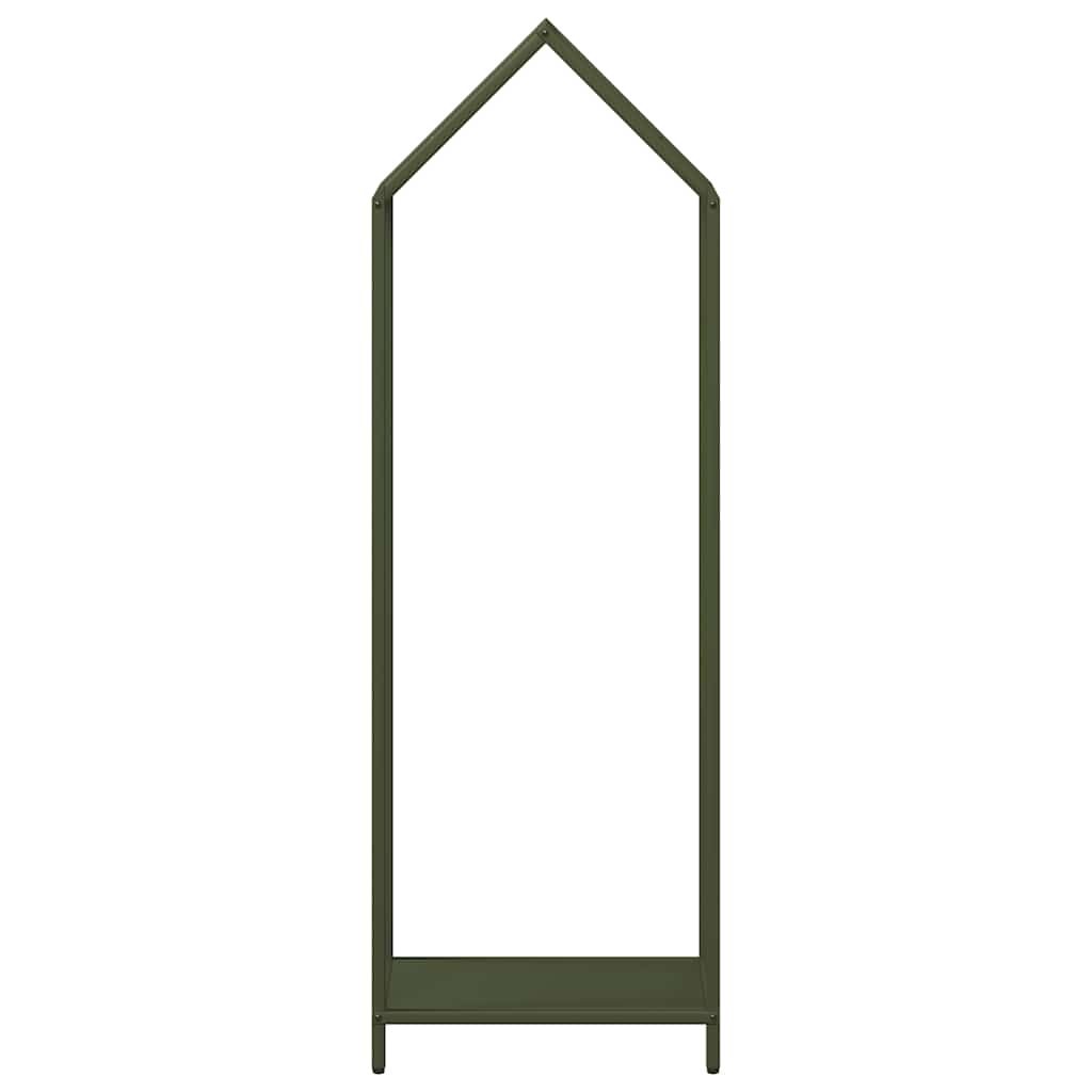 vidaXL Firewood Rack Olive Green 40x25x120 cm Cold-rolled steel 5