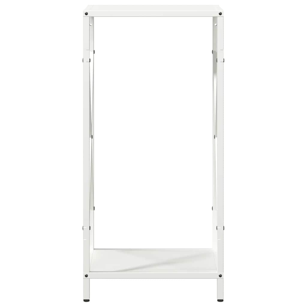 vidaXL Firewood Rack White 34x25x70 cm Cold-rolled steel 5