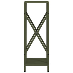 vidaXL Firewood Rack Olive Green 34x25x70 cm Cold-rolled steel 6