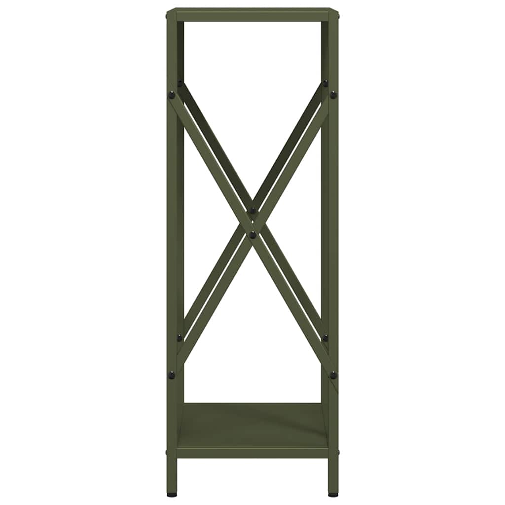 vidaXL Firewood Rack Olive Green 34x25x70 cm Cold-rolled steel 6