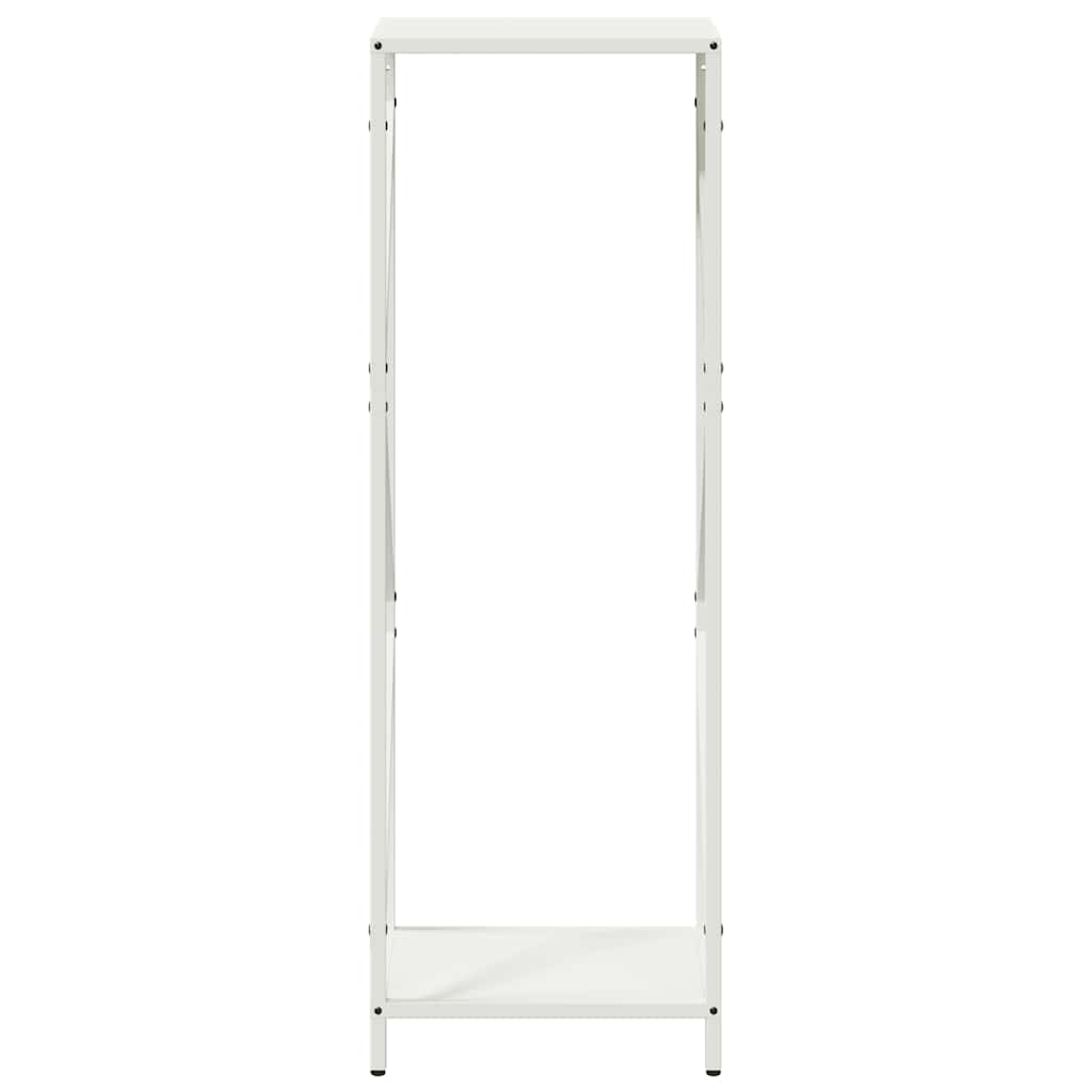 vidaXL Firewood Rack White 34x25x100 cm Cold-rolled steel 5