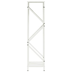 vidaXL Firewood Rack White 34x25x100 cm Cold-rolled steel 6