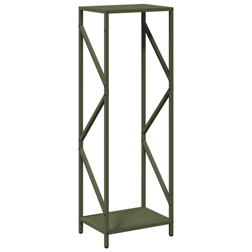 vidaXL Firewood Rack Olive Green 34x25x100 cm Cold-rolled steel 2