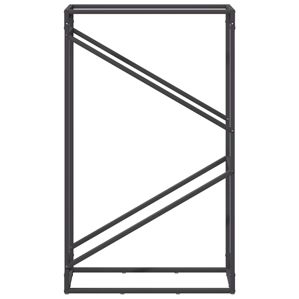 vidaXL Firewood Rack Black 60x25x100 cm Cold-rolled steel 5