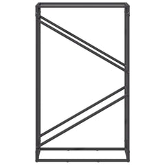 vidaXL Firewood Rack Black 60x25x100 cm Cold-rolled steel 5