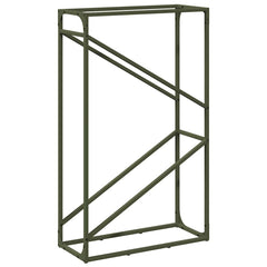 vidaXL Firewood Rack Olive Green 60x25x100 cm Cold-rolled steel 2