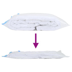 vidaXL Storage Bags 10 pcs Transparent and Blue 130 x 100 cm 6