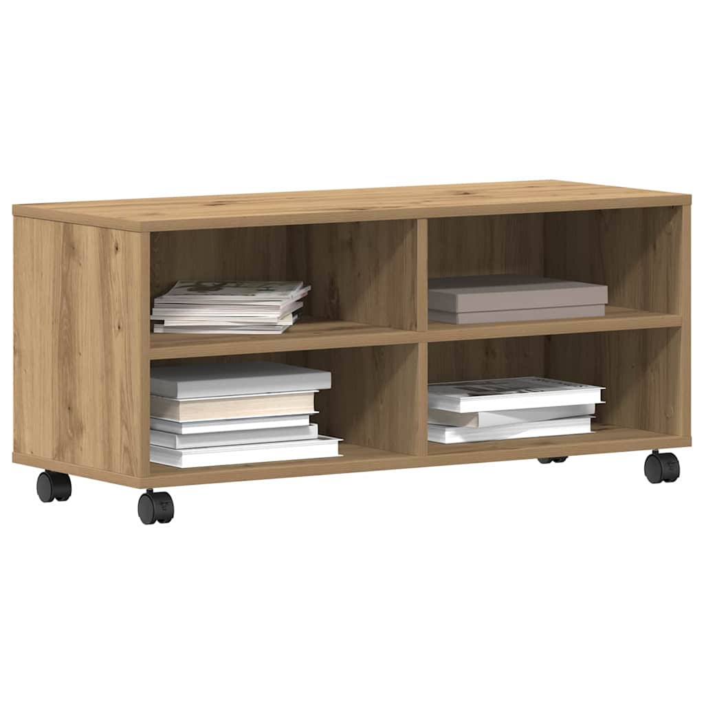 vidaXL TV Cabinet 90 x 35 x 40.5 cm Brown Engineered wood 3