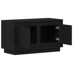 vidaXL TV Cabinet 80 x 35 x 45 cm Black oak Engineered wood 5