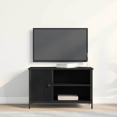 vidaXL TV Cabinet 80 x 40 x 50 cm Black oak Engineered wood 4