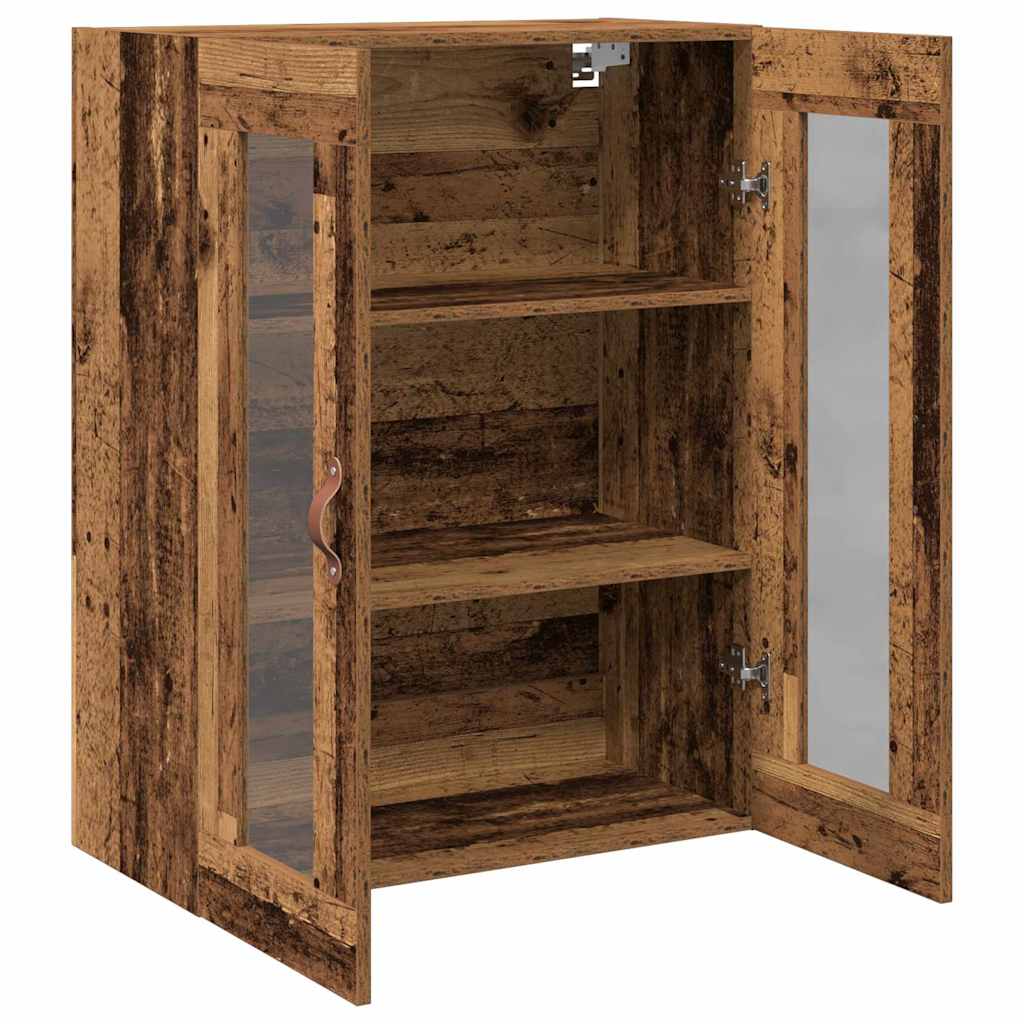 vidaXL Wall Cabinet Old Wood 69.5 x 34 x 90 cm Engineered Wood 5