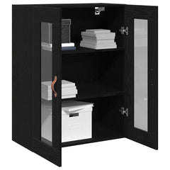 vidaXL Wall Cabinet Black Oak 69.5 x 34 x 90 cm Engineered Wood 5