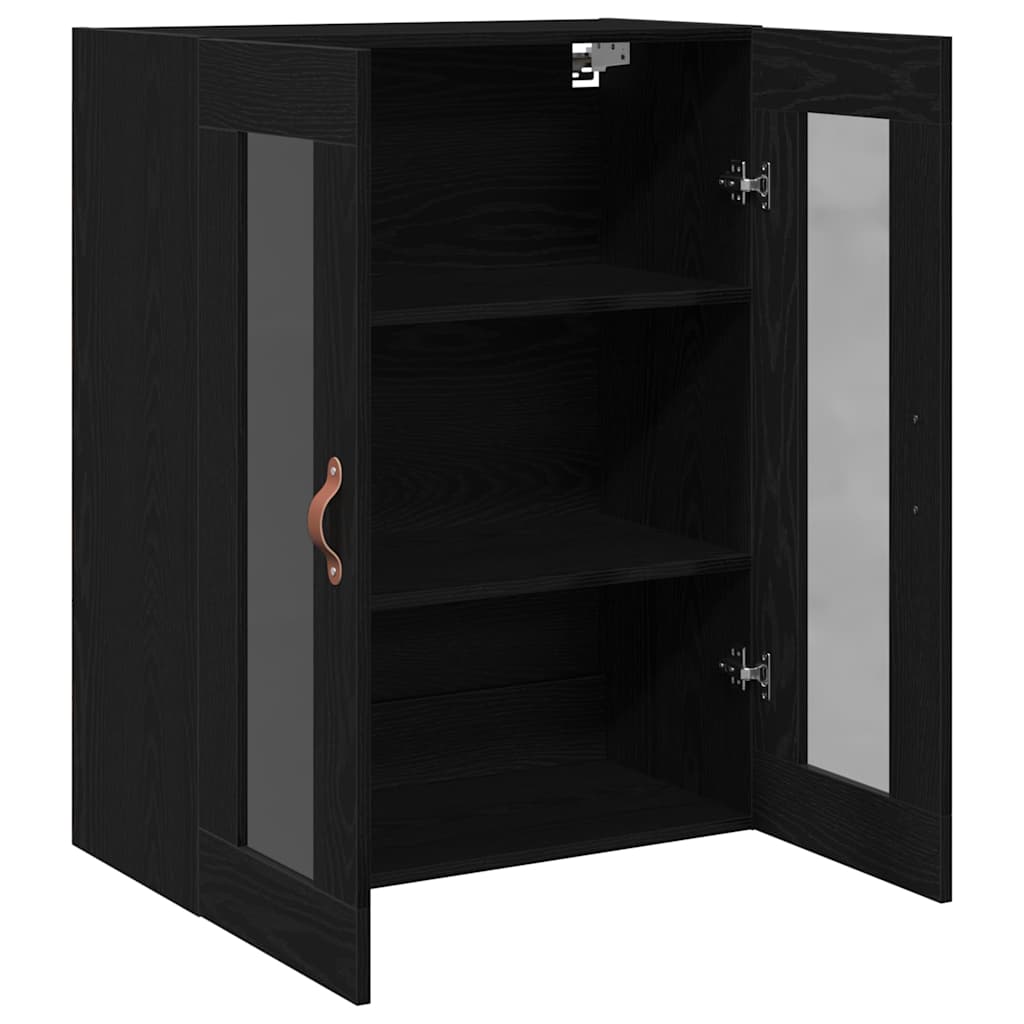 vidaXL Wall Cabinet Black Oak 69.5 x 34 x 90 cm Engineered Wood 3