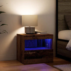 vidaXL Bedside Cabinet Old Wood 50 x 40 x 45 cm Engineered Wood 4
