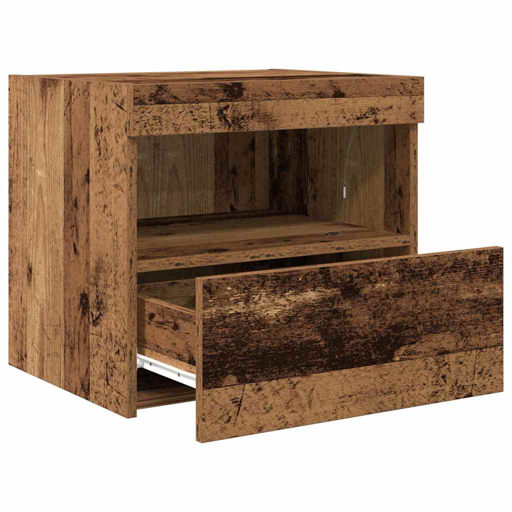 vidaXL Bedside Cabinet Old Wood 50 x 40 x 45 cm Engineered Wood 6