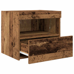 vidaXL Bedside Cabinet Old Wood 50 x 40 x 45 cm Engineered Wood 5