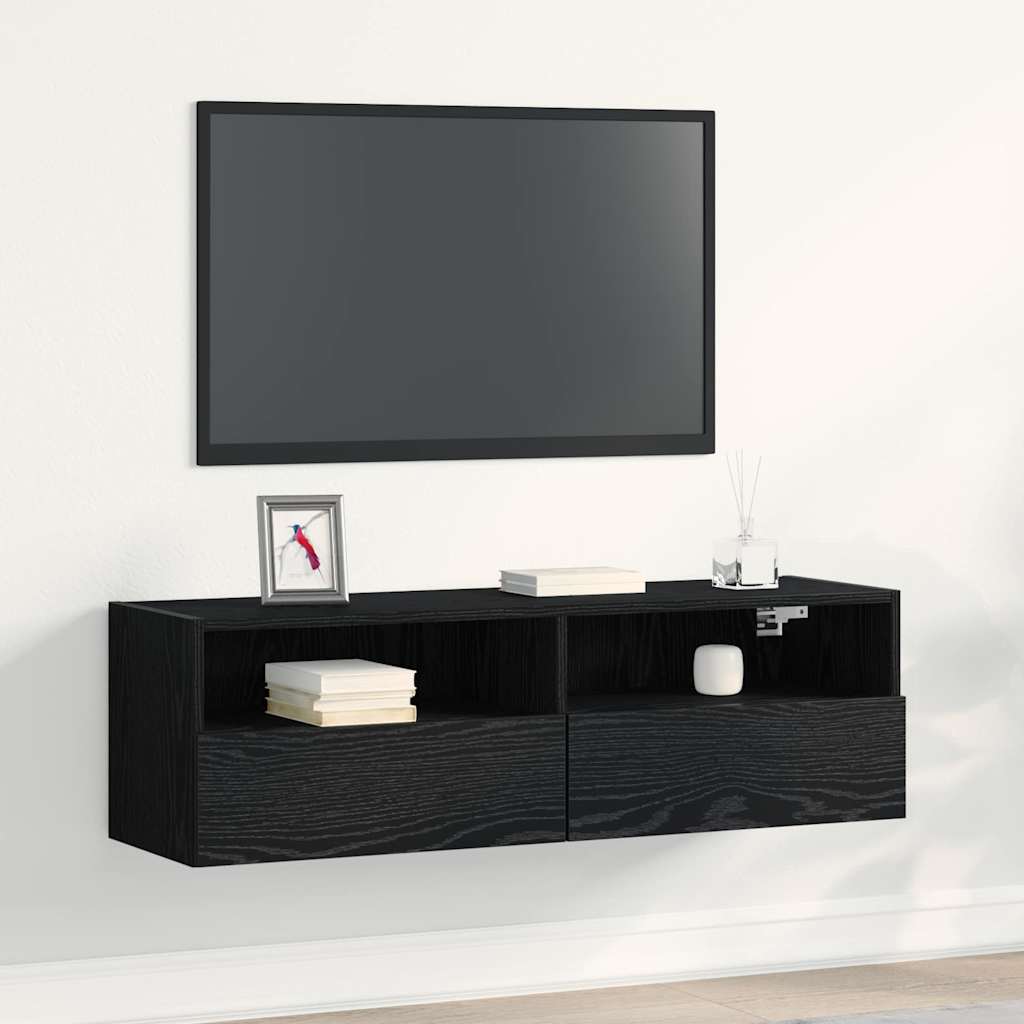 vidaXL TV Wall Cabinet 100x30x30 cm Engineered Wood
