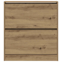 vidaXL Shoe Cabinet 80 x 21 x 87.5 cm Engineered Wood Smoked Oak 6