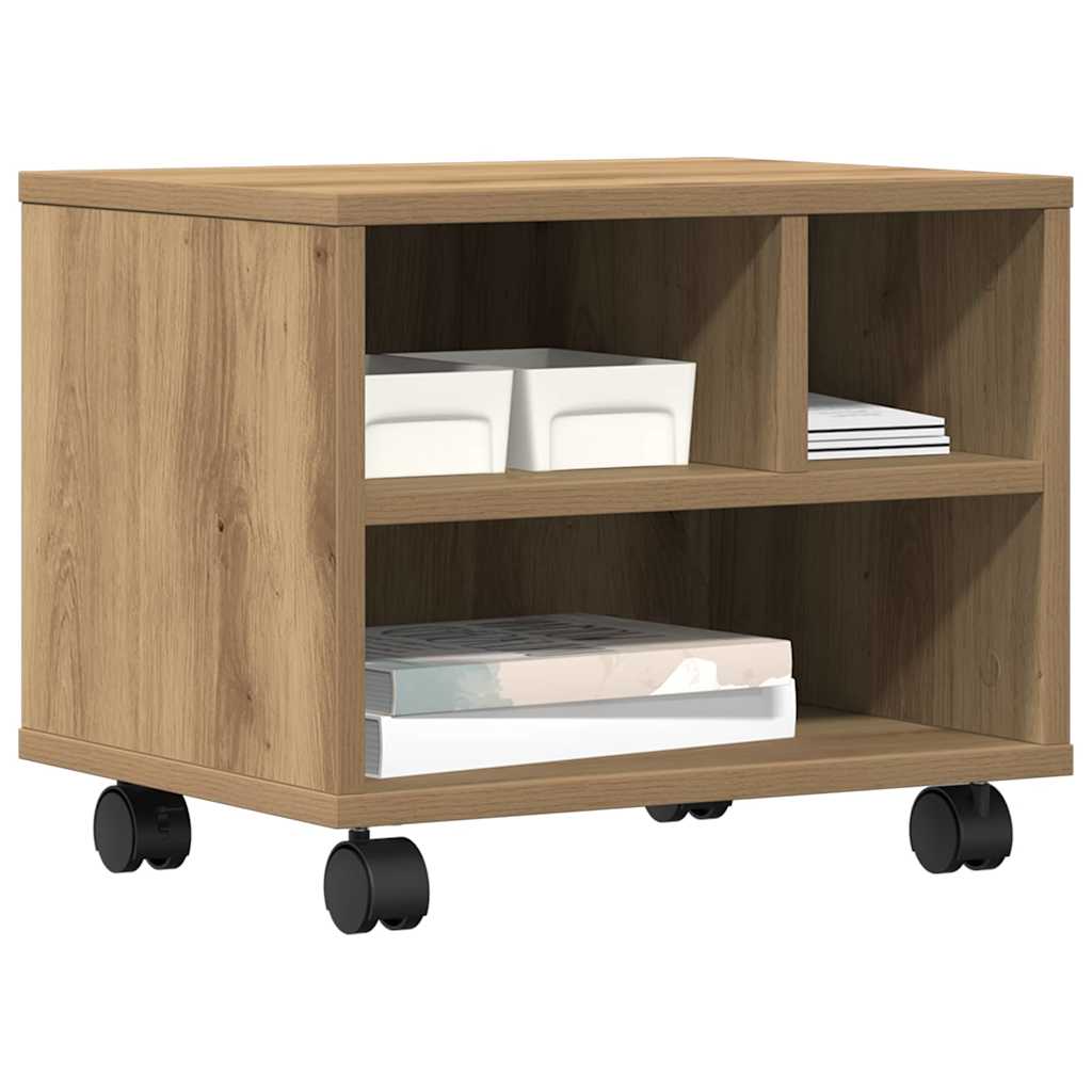 vidaXL Printer Stand Artisan Oak 41 x 32 x 34.5 cm Engineered Wood 3