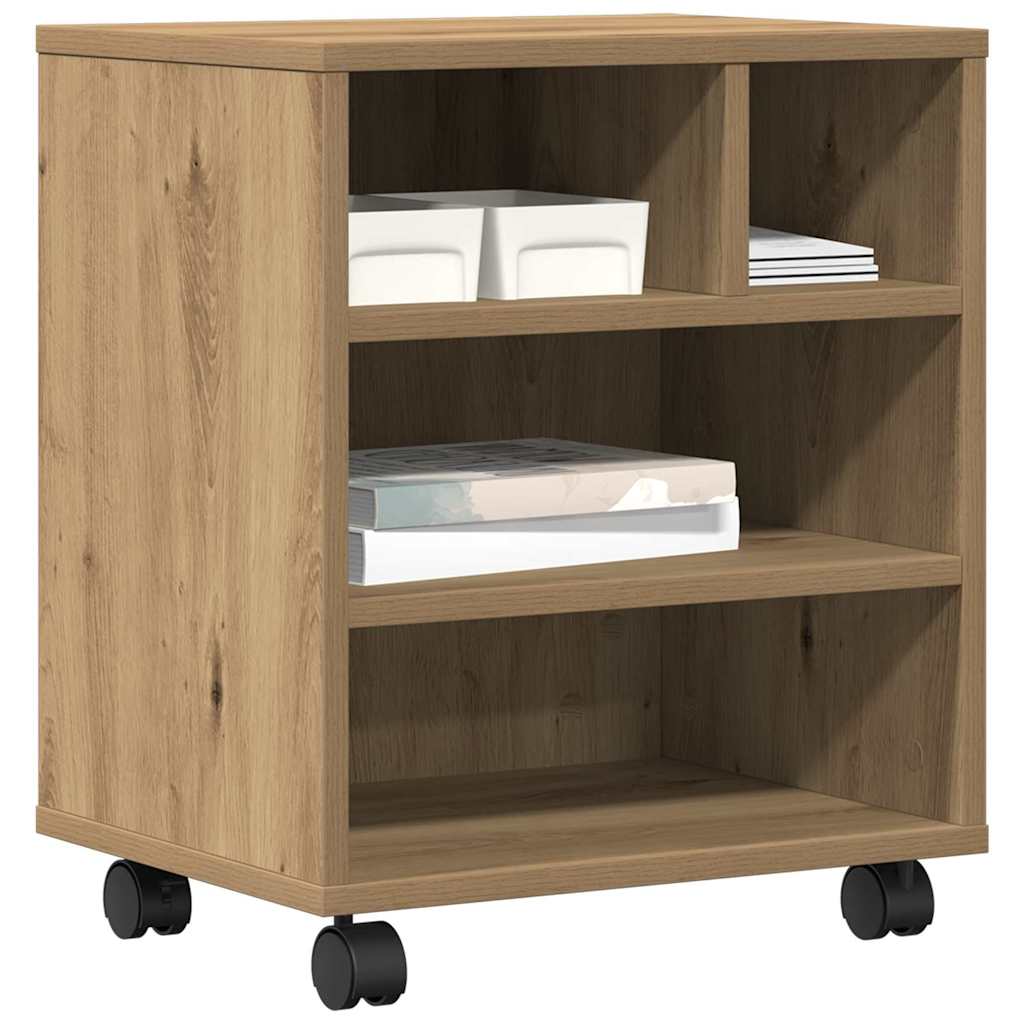 vidaXL Printer Stand Artisan Oak 41 x 32 x 48 cm Engineered Wood 3