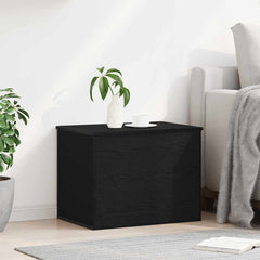 vidaXL Storage Box Black oak 60 x 42 x 46 cm Engineered Wood 4