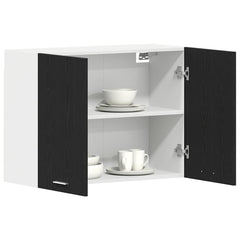 vidaXL Hanging Cabinet Lyon Black Oak 80 x 31 x 60 cm Engineered Wood 3