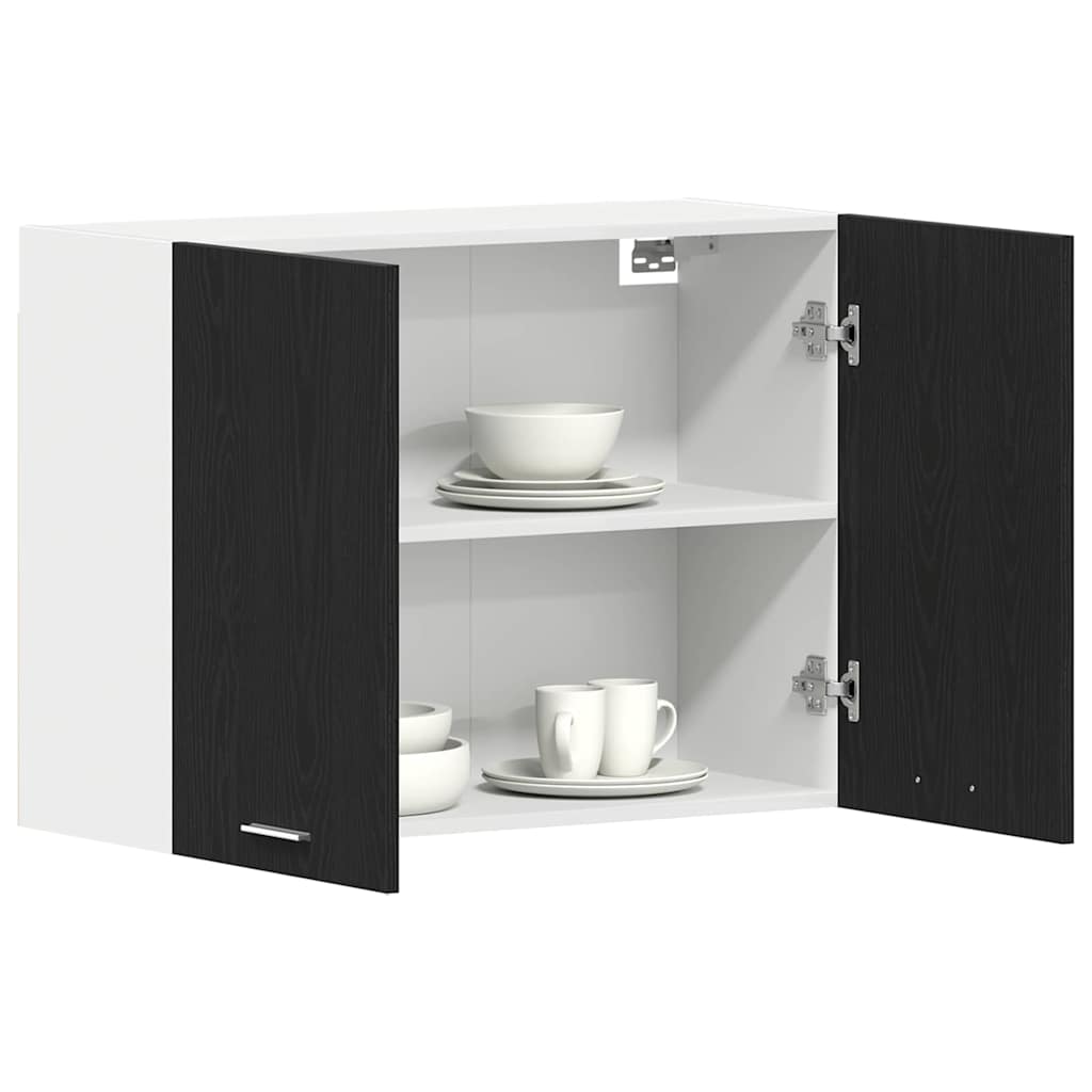 Hanging Cabinet and White 40 x 31 x 40 cm Black oak 1x hanging cabinet (1 door) 40–1x hanging cabinet (2 shelves) 40 cm 1x hanging cabinet (2 doors) 80 cm wide 60 cm high