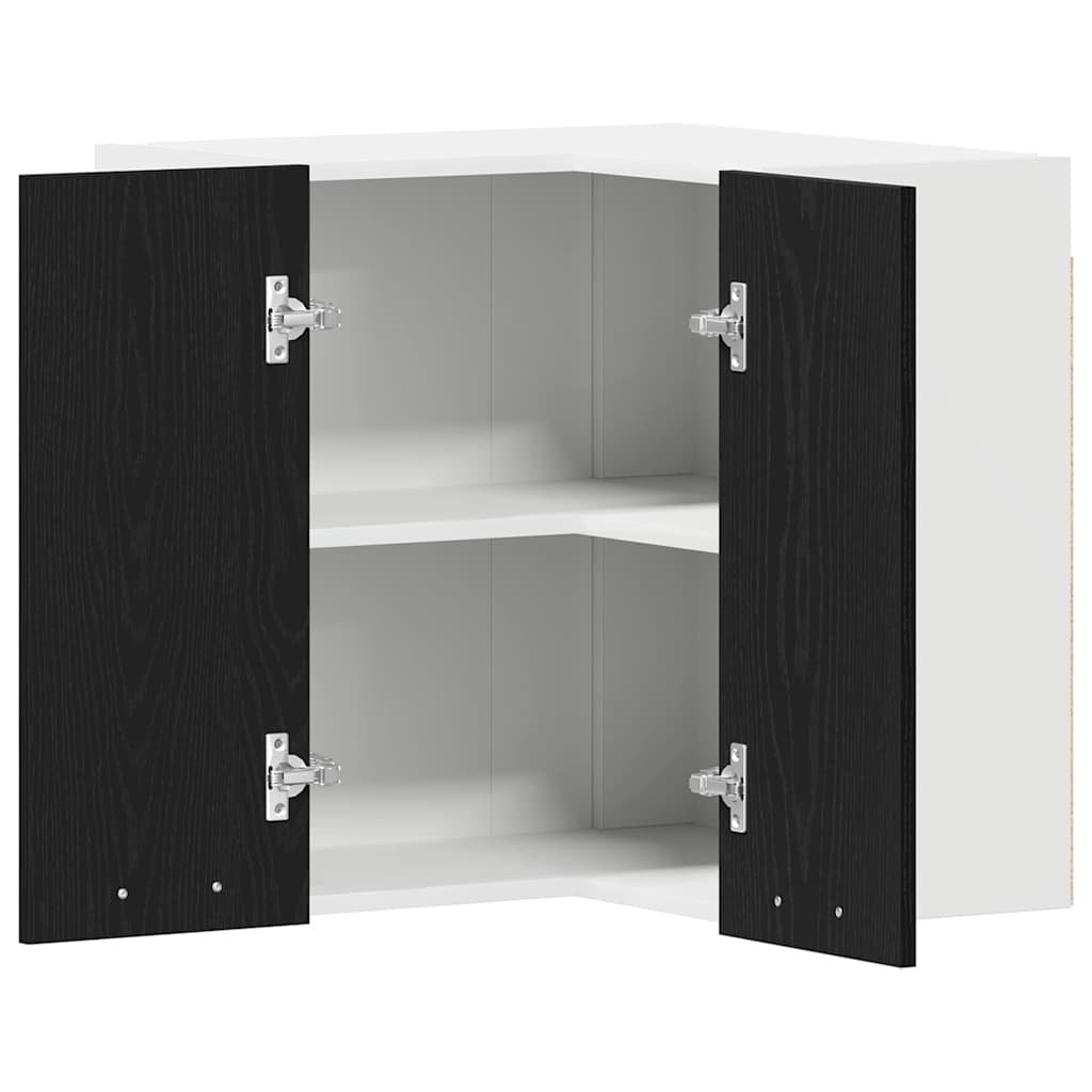 vidaXL Hanging Cabinet Lyon Black Oak 57 x 57 x 60 cm Engineered Wood 4