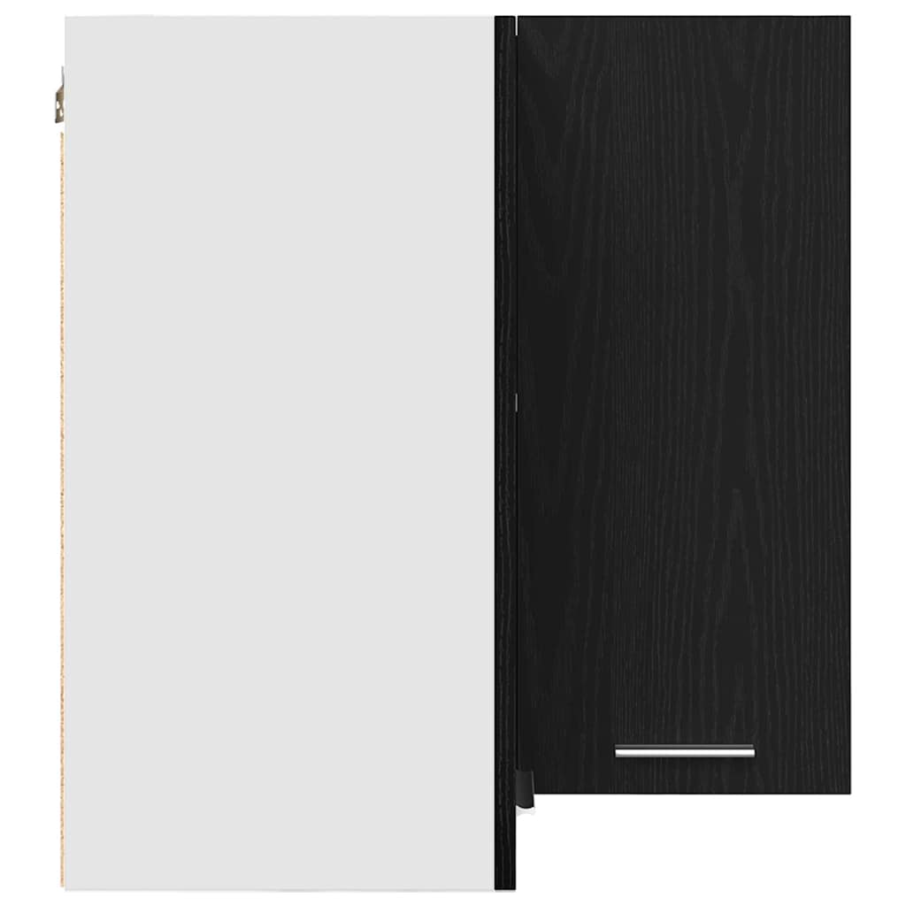 vidaXL Hanging Cabinet Lyon Black Oak 57 x 57 x 60 cm Engineered Wood 6