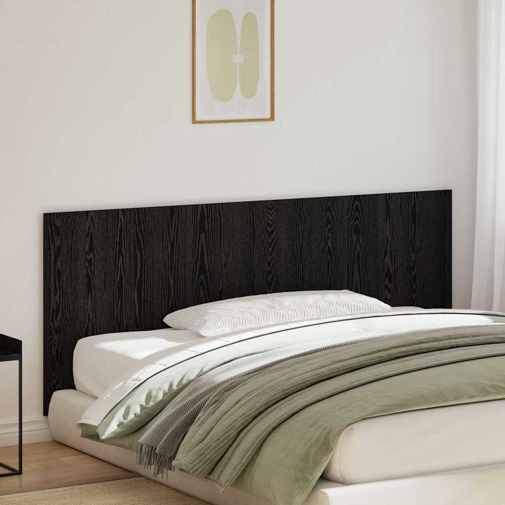 vidaXL Bed Headboard Black Oak Engineered Wood 1