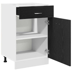 vidaXL Hanging Cabinet Black Oak 50 x 46 x 81.5 cm Engineered Wood 5