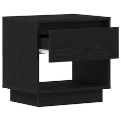 vidaXL Nightstand 2 pcs Black Oak 45 x 34 x 44 cm Engineered Wood 5