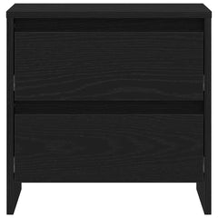 vidaXL Bedside Cabinet Black Oak 45 x 34 x 44.5 cm Engineered Wood 6