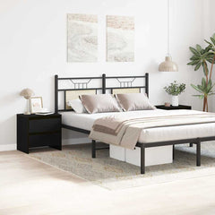 vidaXL Bedside Cabinet 2 pcs Black Oak 45 x 34 x 44.5 cm 4