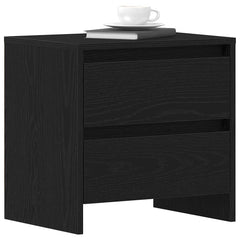 vidaXL Bedside Cabinet 2 pcs Black Oak 45 x 34 x 44.5 cm 3