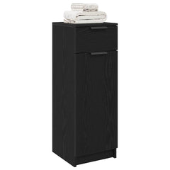 vidaXL Bathroom Cabinet Black oak 32 x 34 x 90 cm Engineered wood 3