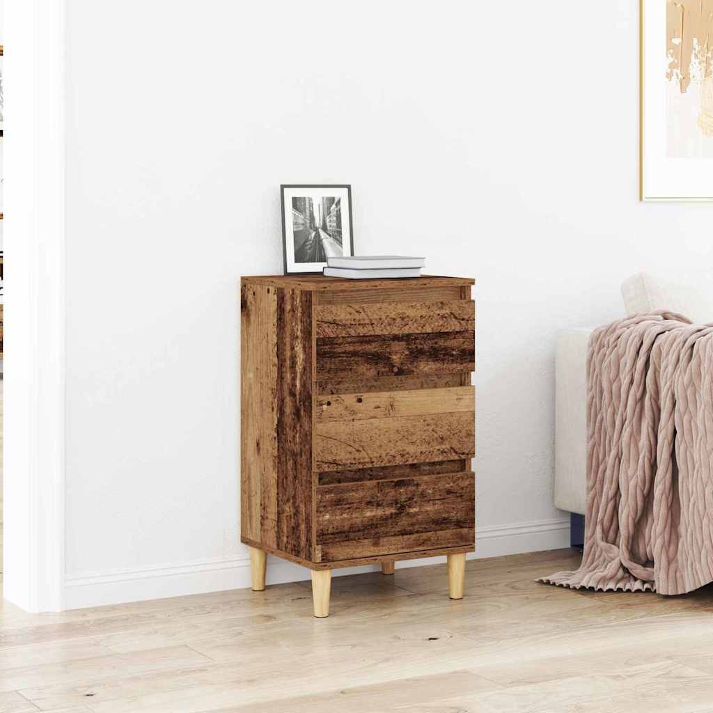 Bedside Cabinet 40x35x70 cm Engineered Wood Old wood