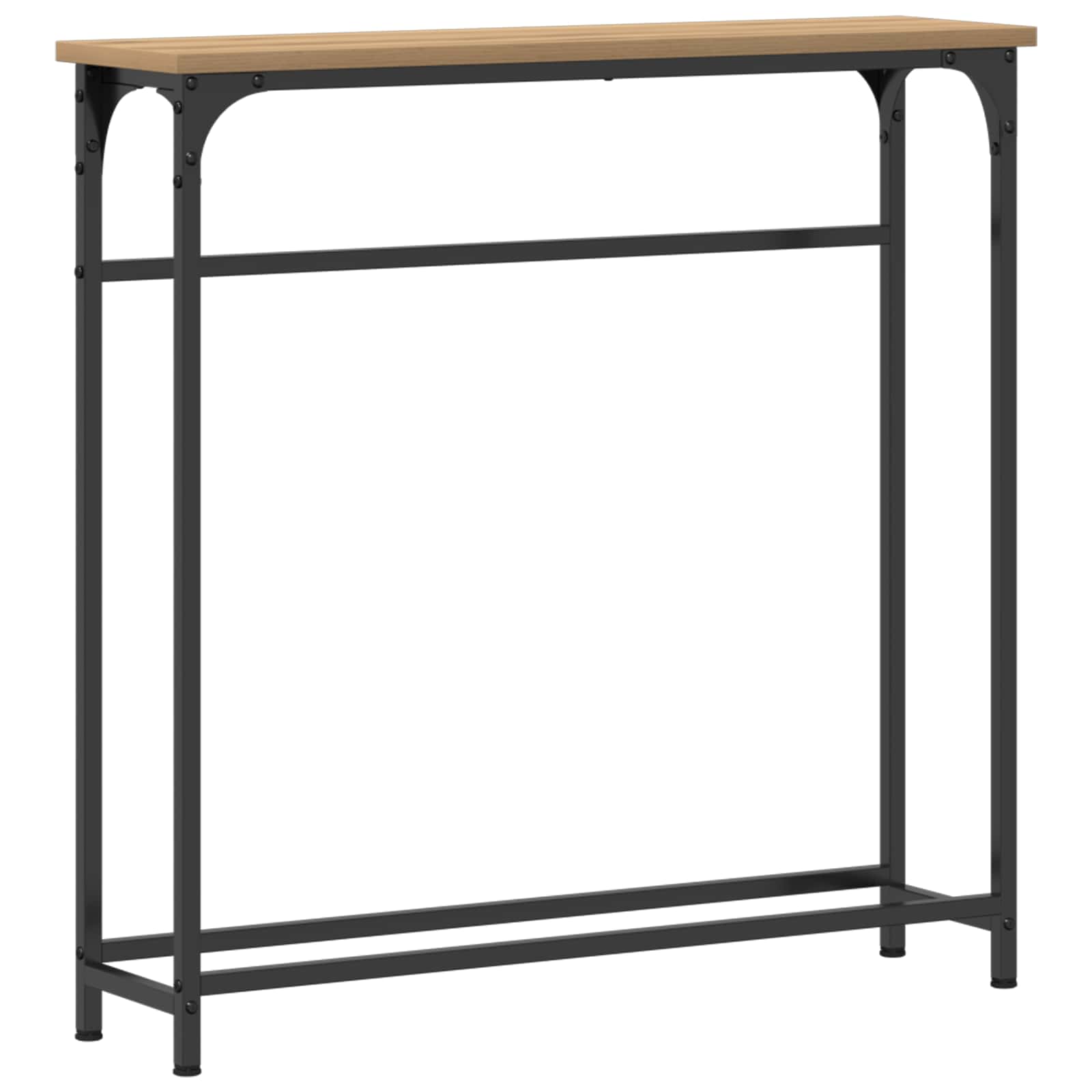 vidaXL Console Table Artisan Oak 75 x 19.5 x 75 cm Engineered Wood 2