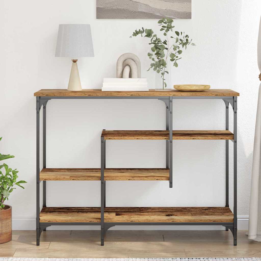vidaXL Console Table Old wood 100 x 35 x 75 cm 4
