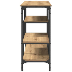 vidaXL Console Table Artisan oak 100 x 35 x 75 cm 6