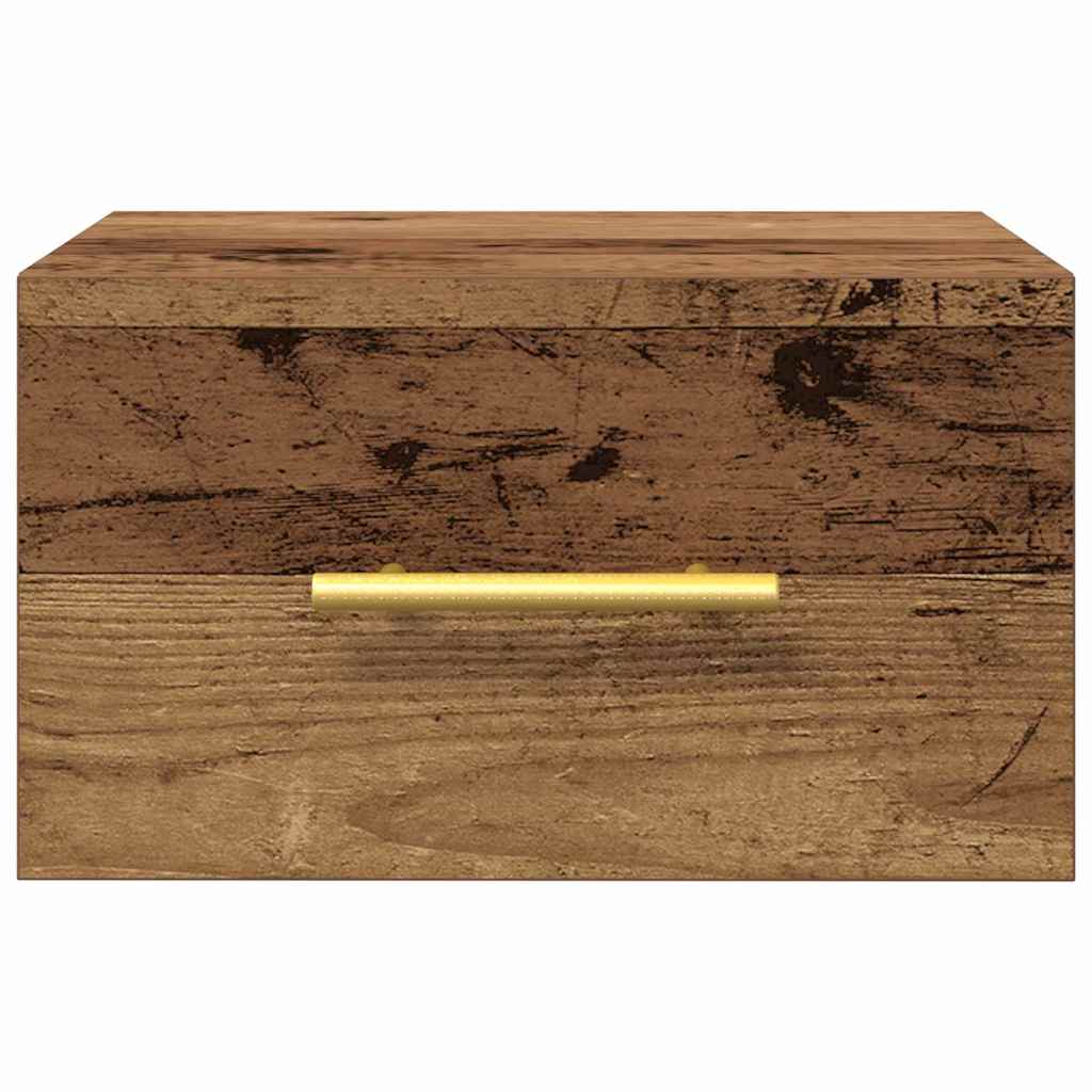 vidaXL Bedside Cabinet 2 pcs 35 x 35 x 20 cm Engineered Wood Old Wood 6