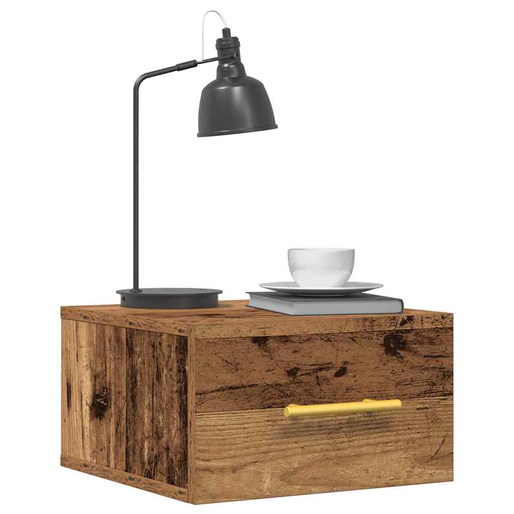 vidaXL Bedside Cabinet 2 pcs 35 x 35 x 20 cm Engineered Wood Old Wood 3