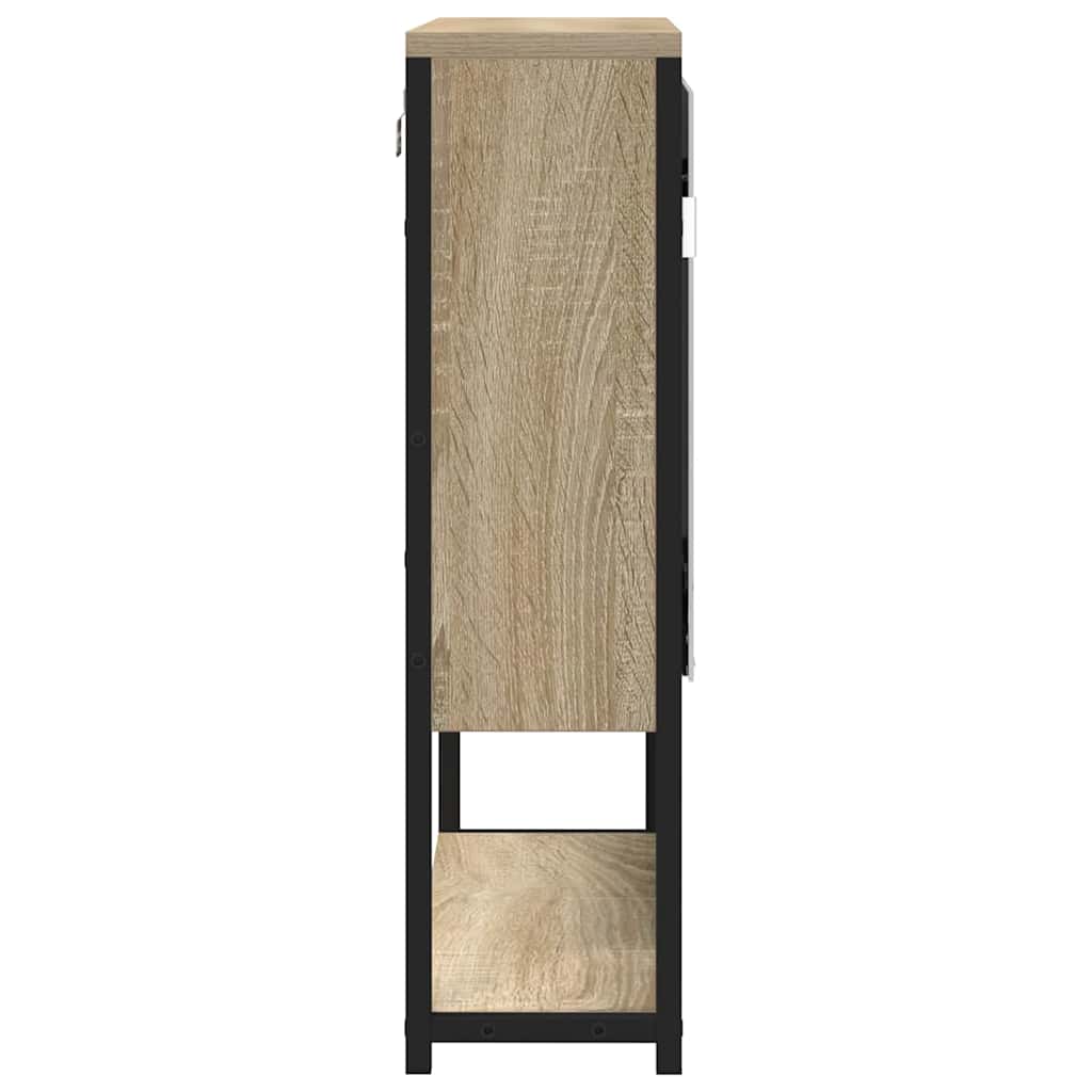 vidaXL Bathroom Mirror Beige 60 x 16 x 60 cm Glass and Engineered Wood 6