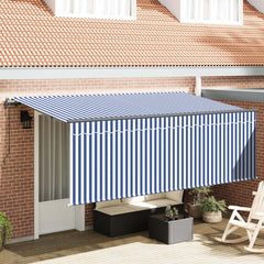 Manual Awning 100% Polyester White 3.5 m Cream