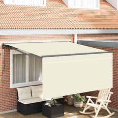 Manual Awning 100% Polyester Anthracite 3.5 m 2.5 m Cream