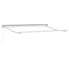 vidaXL Awning Frame Manual Adjustable White 3 x 2 m Steel 2