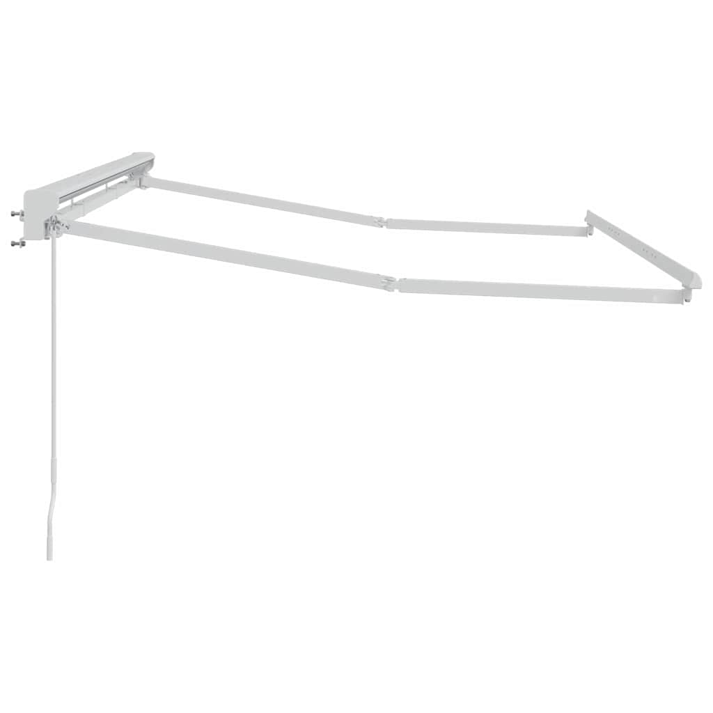 vidaXL Awning Frame Manual Adjustable White 3 x 2 m Steel 5