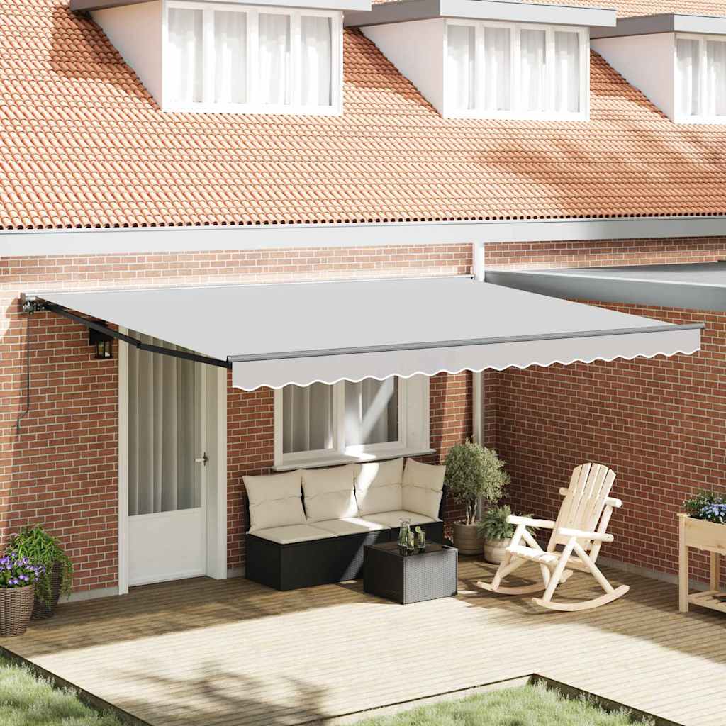 vidaXL Awning Frame Manual Adjustable Anthracite 4.5 x 3 m Steel 1
