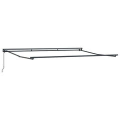 vidaXL Awning Frame Manual Adjustable Anthracite 4.5 x 3 m Steel 2