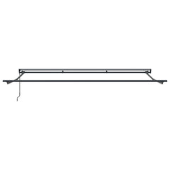 vidaXL Awning Frame Manual Adjustable Anthracite 4.5 x 3 m Steel 4
